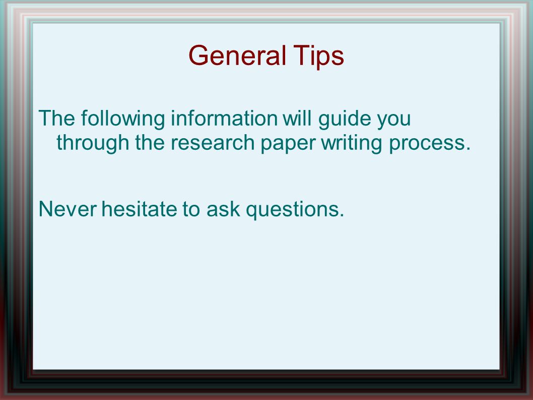 Writing a research paper powerpoint numbering